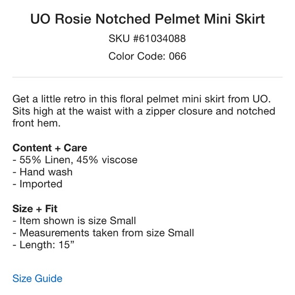 LAST CALL Urban Outfitters Mini Skirt - Picture 4 of 5